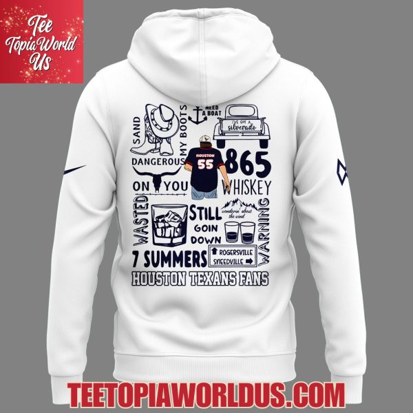 Morgan Wallen x Houston Texans White T-Shirt, Hoodie