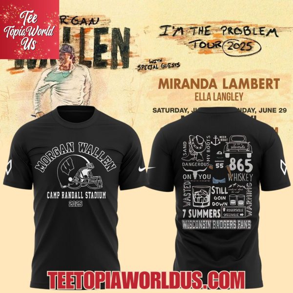 Morgan Wallen x Wisconsin Football 2025 T-Shirt, Hoodie, Cap