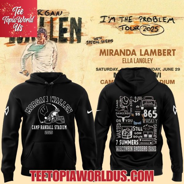 Morgan Wallen x Wisconsin Football 2025 T-Shirt, Hoodie, Cap