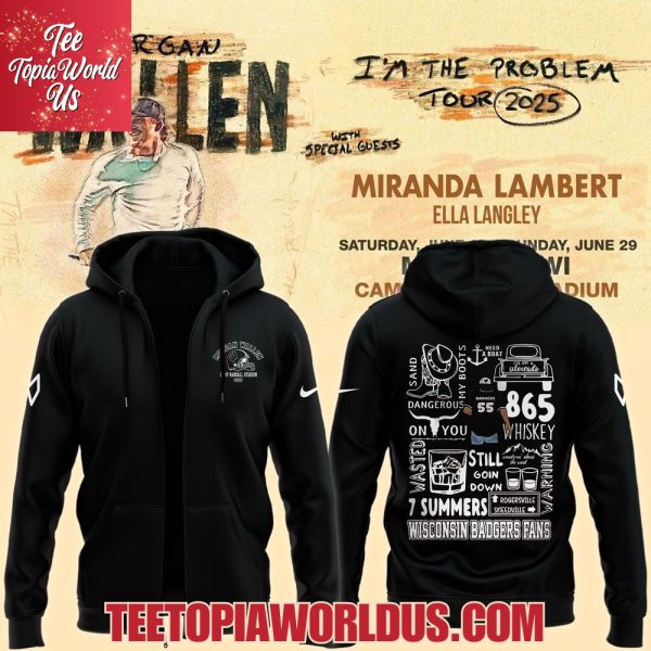 Morgan Wallen x Wisconsin Football 2025 T-Shirt, Hoodie, Cap
