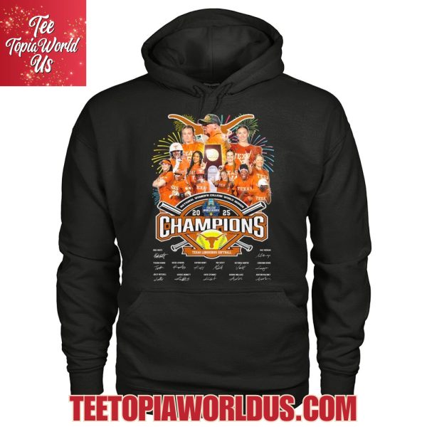 National Women’s College World Series 2025 Champions Texas Longhorns Softball T-Shirt