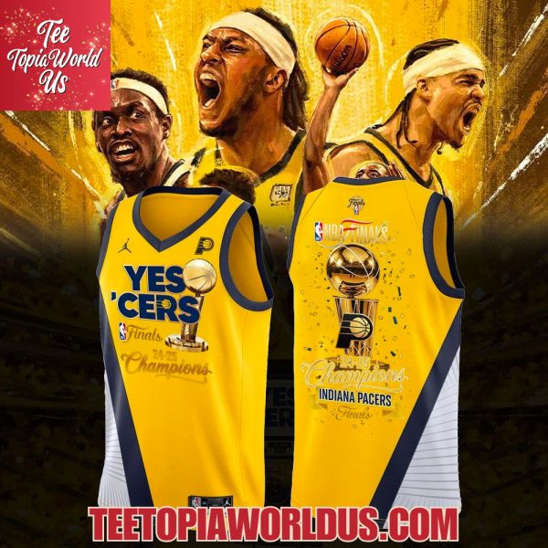 NBA Finals 24-25 Champions Indiana Pacers Basketball Jersey