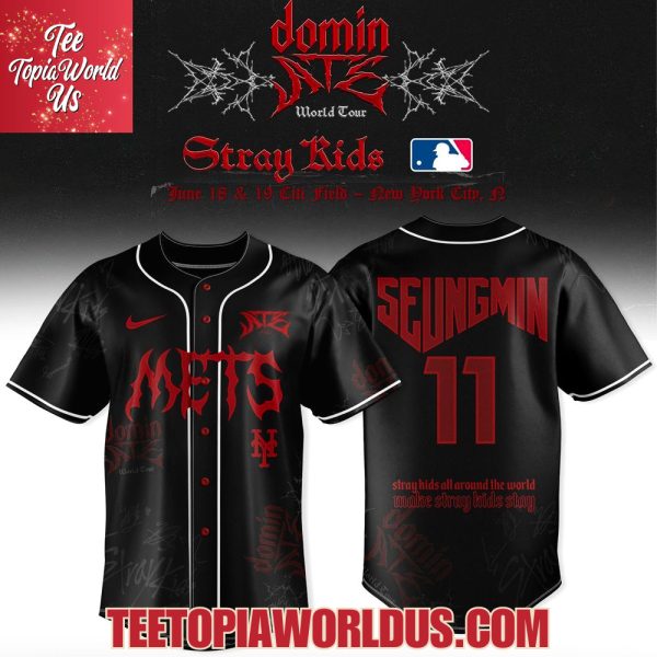 NY Mets x Stray Kids DominATE World Tour 2025 Baseball Jersey