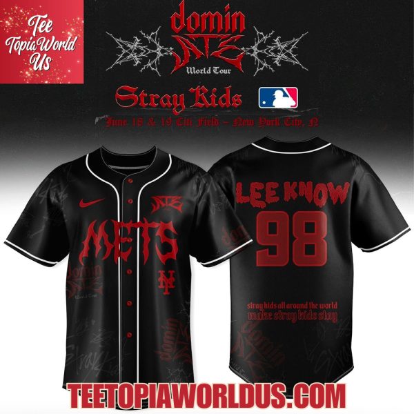 NY Mets x Stray Kids DominATE World Tour 2025 Baseball Jersey