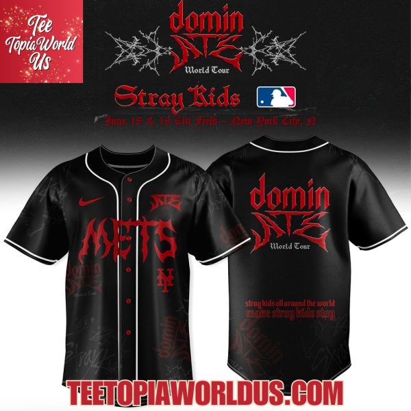 NY Mets x Stray Kids DominATE World Tour 2025 Baseball Jersey