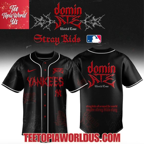 NY Yankees x Stray Kids DominATE World Tour 2025 Baseball Jersey