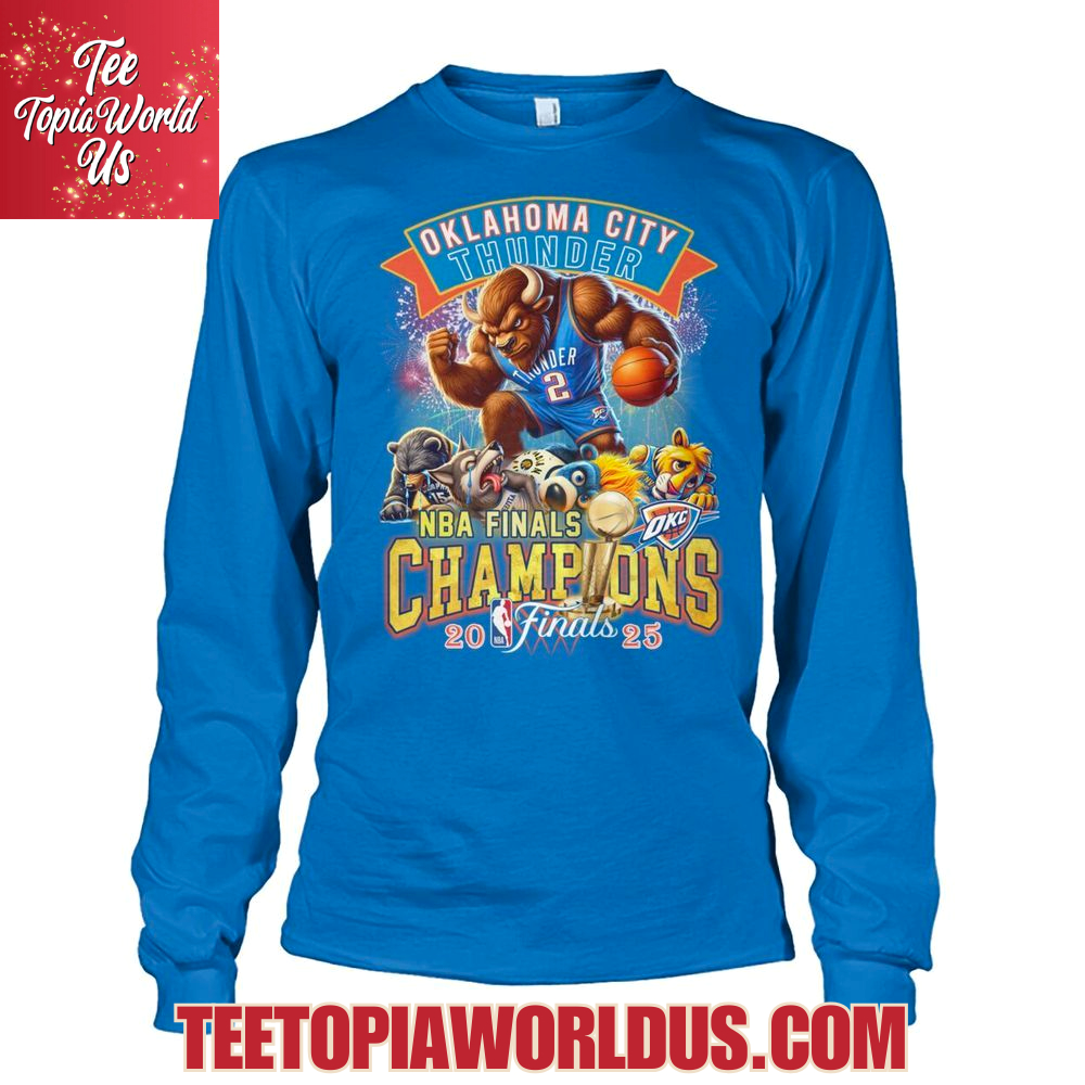 Oklahoma City Thunder NBA Finals Champions 2025 Masco Edition T-Shirtt Oklahoma City Thunder NBA Finals Champions 2025 Masco Edition T-Shirtt