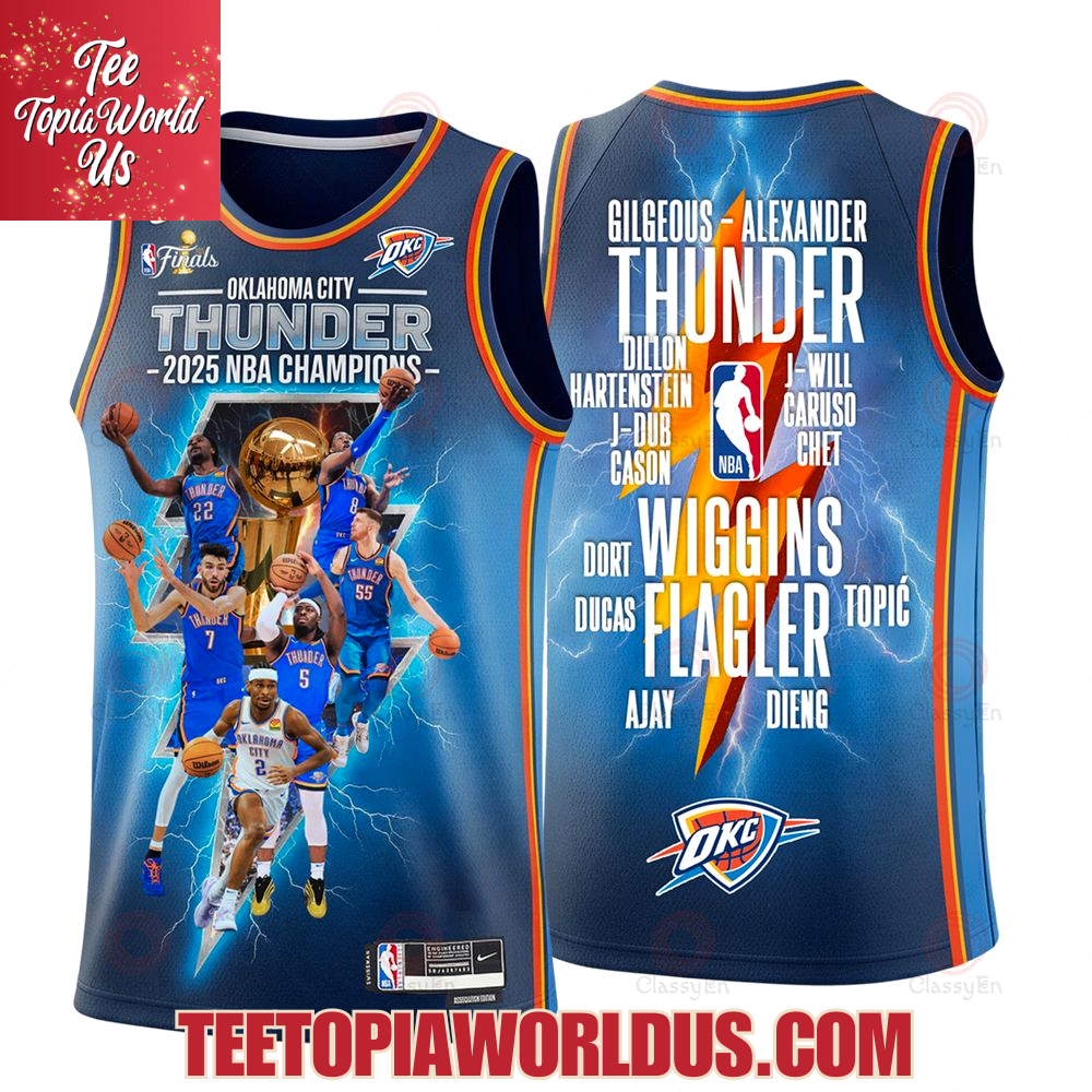 Oklahomo City Thunder 2025 NBA Champions Basketball Jersey Oklahomo City Thunder 2025 NBA Champions Basketball Jersey