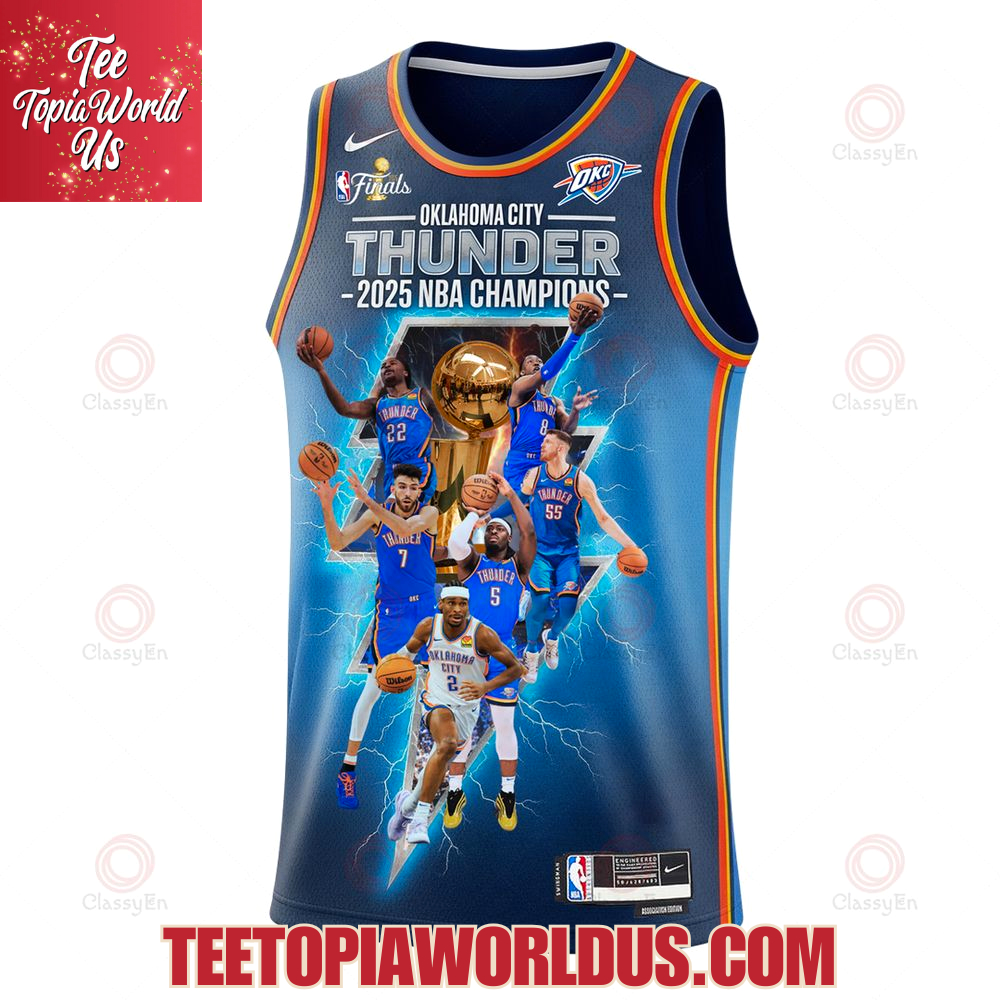 Oklahomo City Thunder 2025 NBA Champions Basketball Jersey Oklahomo City Thunder 2025 NBA Champions Basketball Jersey