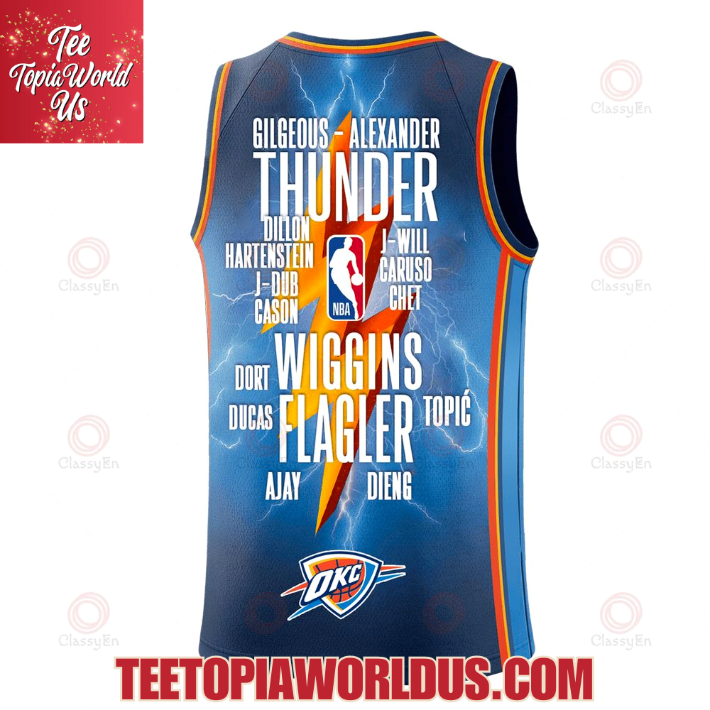 Oklahomo City Thunder 2025 NBA Champions Basketball Jersey Oklahomo City Thunder 2025 NBA Champions Basketball Jersey