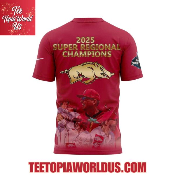 Omahogs Arkansas Razorbacks 2025 Super Regional Champions T-Shirt, Hoodie, Cap