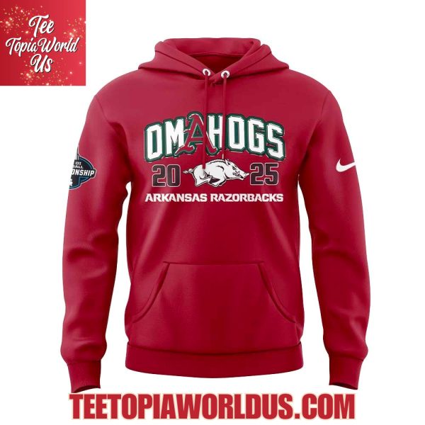 Omahogs Arkansas Razorbacks 2025 Super Regional Champions T-Shirt, Hoodie, Cap