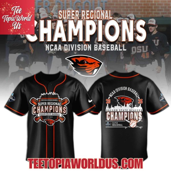 Oregon State Beavers 2025 Super Regionals Champions Jersey