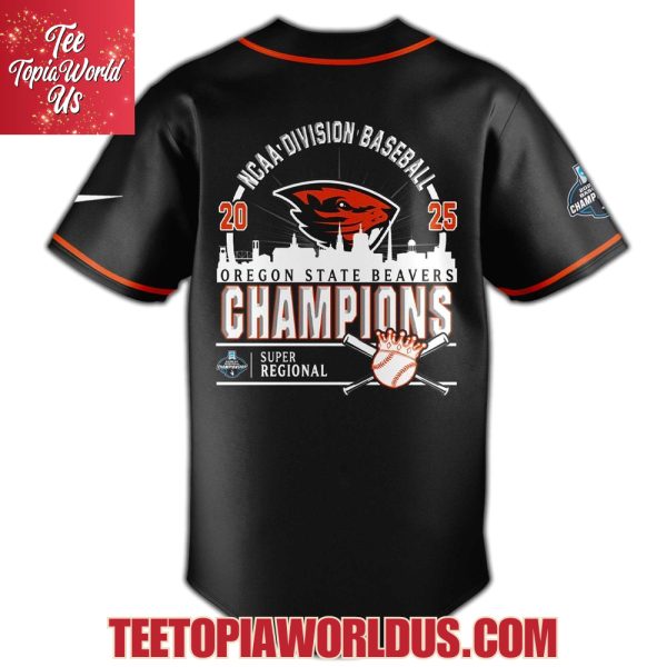Oregon State Beavers 2025 Super Regionals Champions Jersey