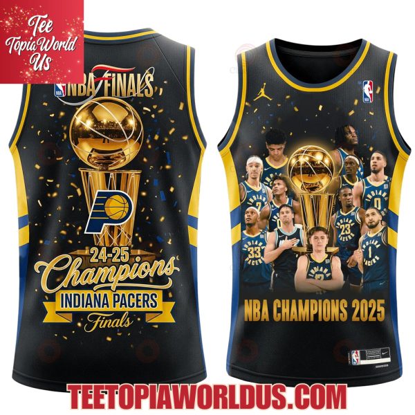 Pacers Basketball Champions Finals 2025 3D Basketball Jersey