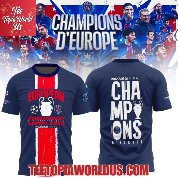 Paris Saint-Germain Munich 255 Final Champions D’Europe T-Shirt, Hoodie