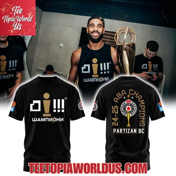 Partizan BC ABA League Champions 2025 Tshirt, Hoodie, Cap