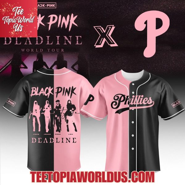Philadelphia Phillies x Blackpink Deadline World Tour 2025 Basseball Jersey