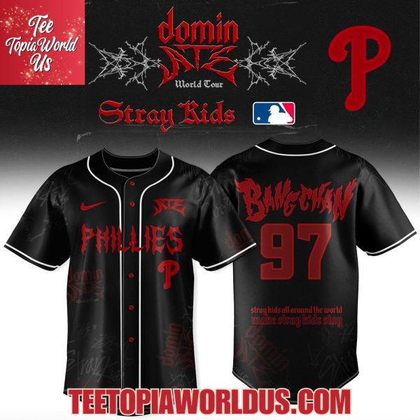 Philadelphia Phillies x Stray Kids Dominate World Tour 2025 Baseball Jersey