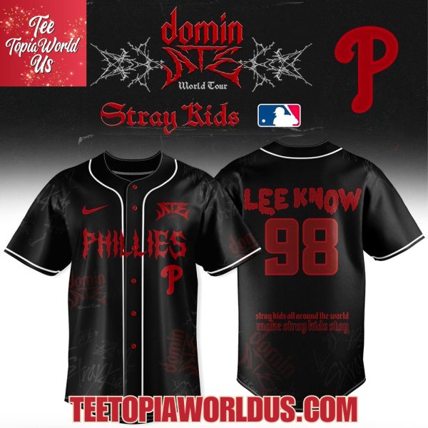 Philadelphia Phillies x Stray Kids Dominate World Tour 2025 Baseball Jersey