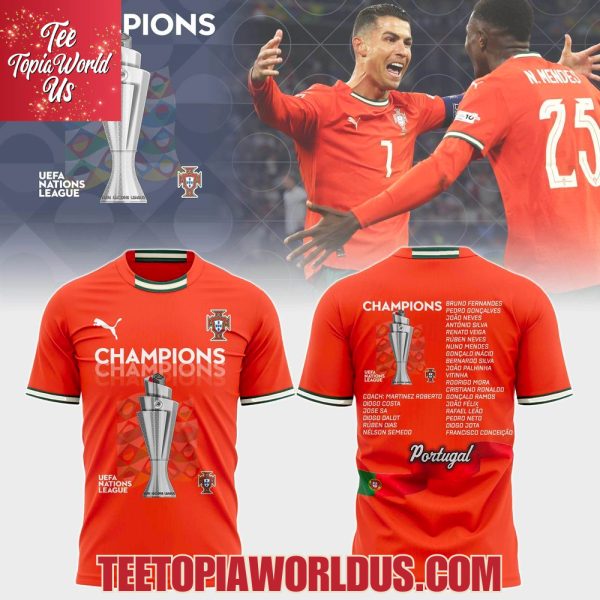Portugal UEFA Nations League 2025 Champions T-Shirt, Hoodie, Cap
