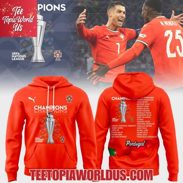 Portugal UEFA Nations League 2025 Champions T-Shirt, Hoodie, Cap