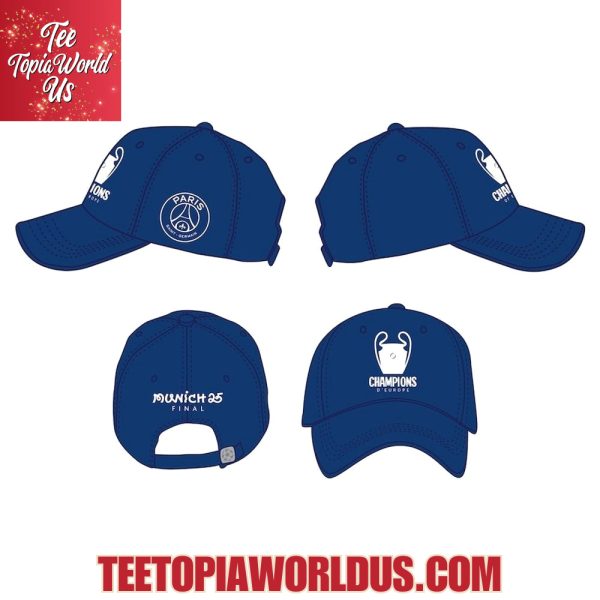 PSG Champions D’Europe 2025 T-Shirt, Cap