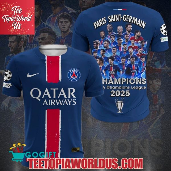 PSG Champions UEFA Champions Leagues 2025 T-Shirt, Hoodie