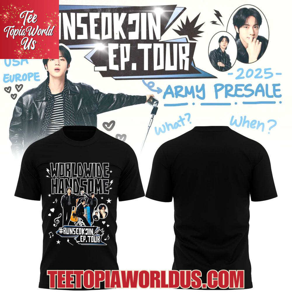 Runseokjin EP Tour 2025 Run Jin BTS The First Tour T-Shirt Runseokjin EP Tour 2025 Run Jin BTS The First Tour T-Shirt