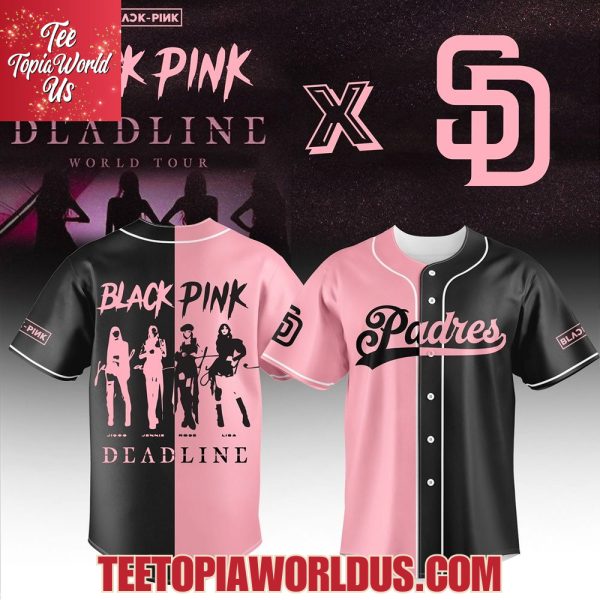 San Diego Padres x Blackpink Deadline World Tour 2025 Basseball Jersey