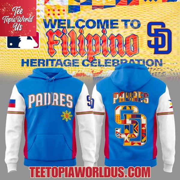 San Diego Padres x Filipino Heritage Night Hoodie, Cap