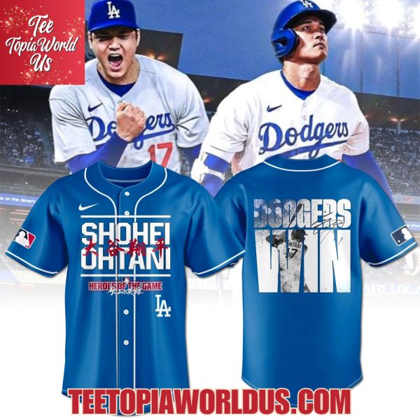 SHOHEI OHTANI Heroes Of The Game Blue Baseball Jersey