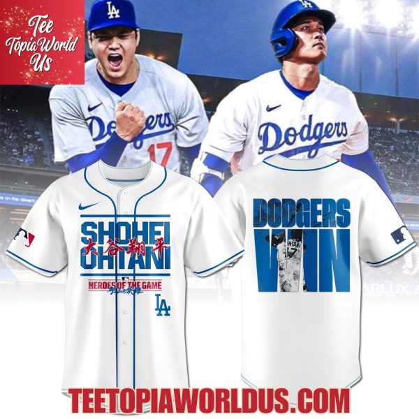 SHOHEI OHTANI Heroes Of The Game White Baseball Jersey