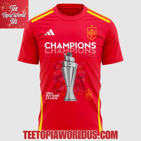Spain UEFA Nations League 2025 Champions T-Shirt, Hoodie, Cap