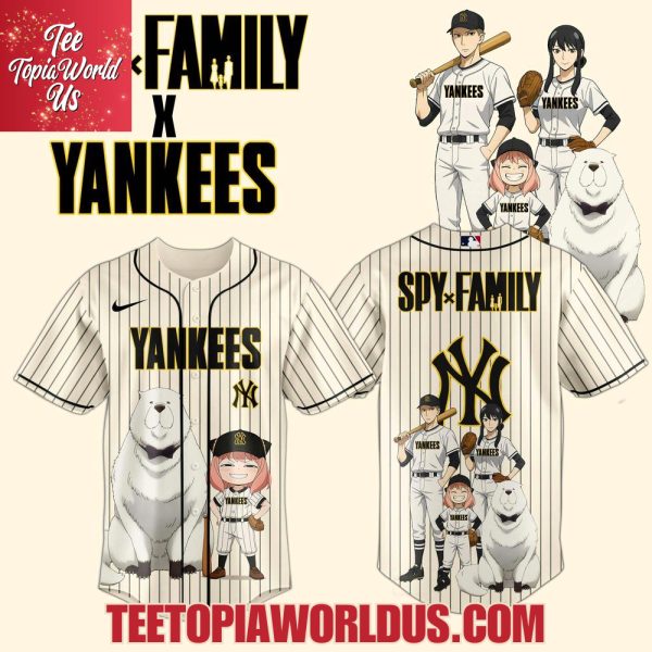 Spy x Family x New York Yankees Baseball Jersey