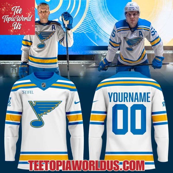 St. Louis Blues 2025 Remixed Jersey – White