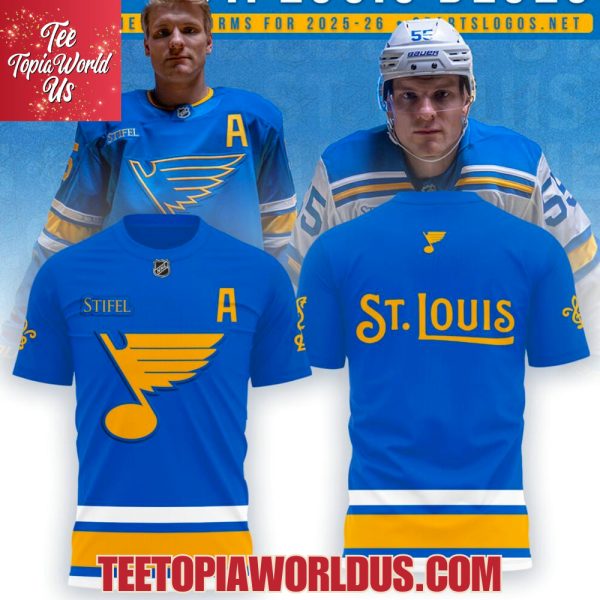 St. Louis Blues 2025 Uniform Blue Hoodie