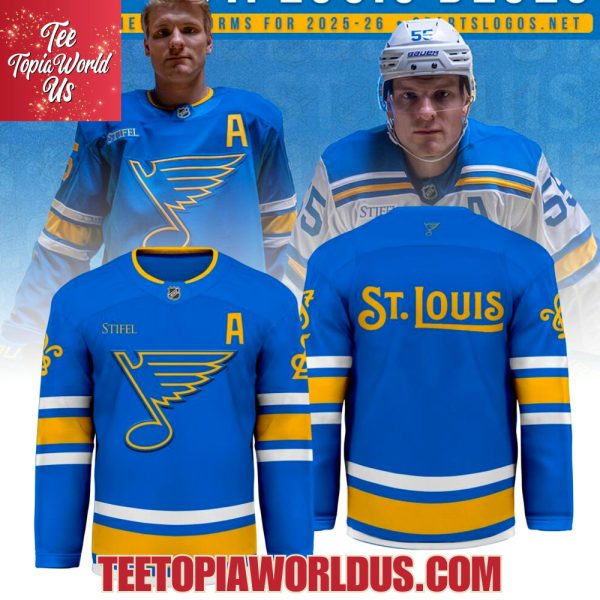 St. Louis Blues 2025 Uniform Jersey – Blue
