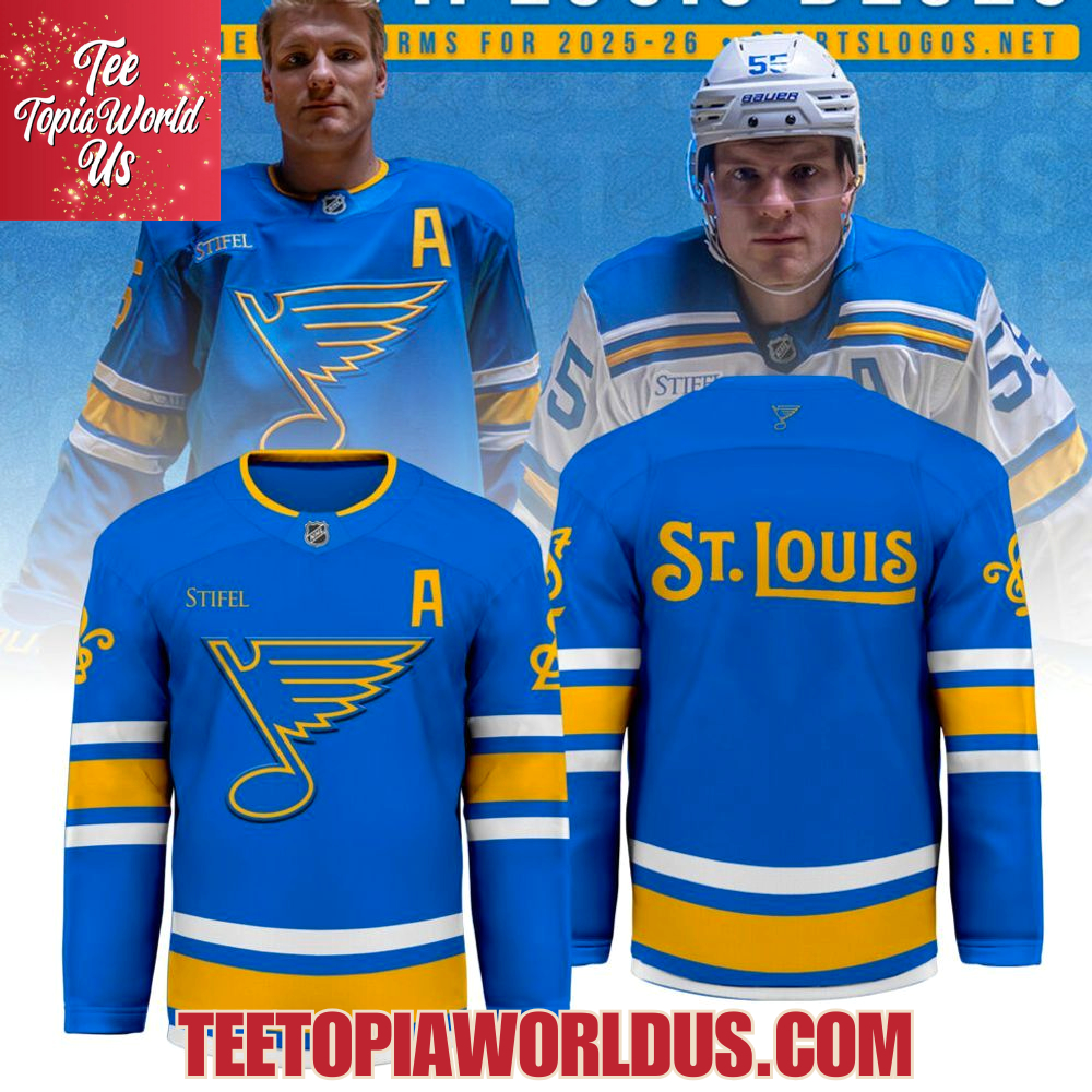 St. Louis Blues 2025 Uniform Jersey - Blue St. Louis Blues 2025 Uniform Jersey - Blue