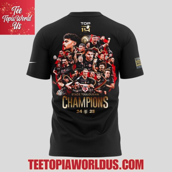 Stade Toulousain 24x Champions 2025 De France T-Shirt