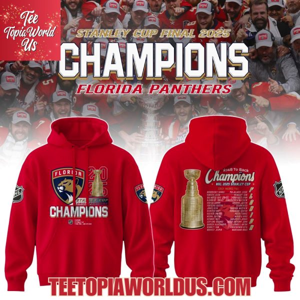 Stanley Cup Final 2025 Champions Florida Panthers Hoodie, T-Shirt