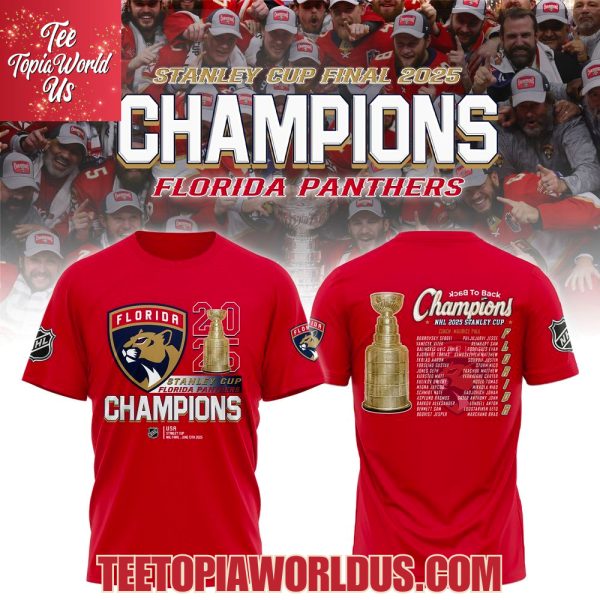 Stanley Cup Final 2025 Champions Florida Panthers Hoodie, T-Shirt