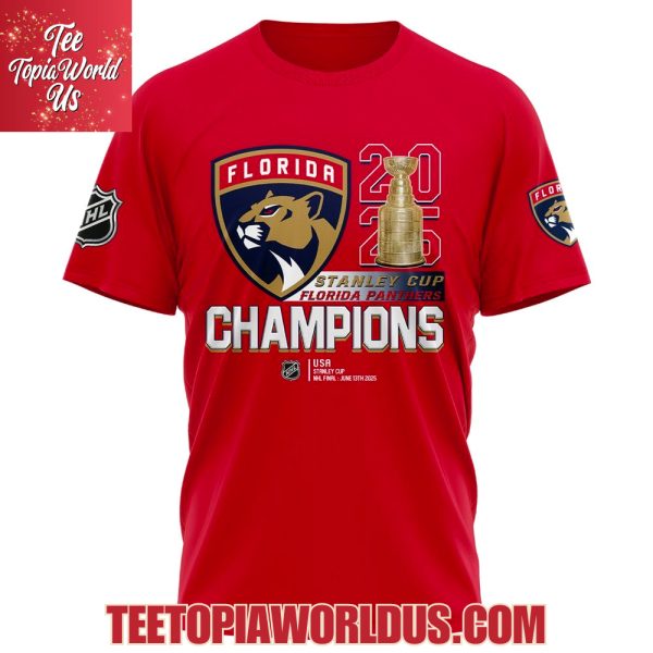 Stanley Cup Final 2025 Champions Florida Panthers Hoodie, T-Shirt