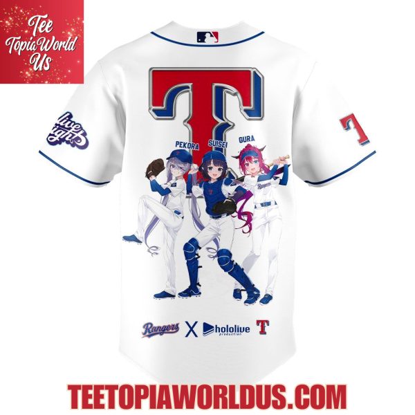 Texas Rangers Hololive Night Collaboration Jersey