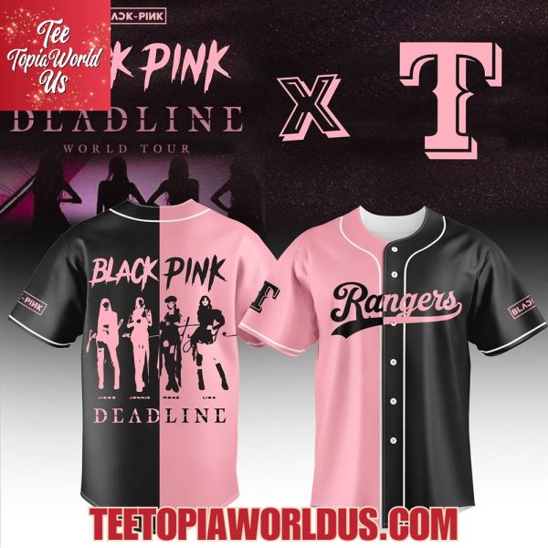 Texas Rangers x Blackpink Deadline World Tour 2025 Basseball Jersey