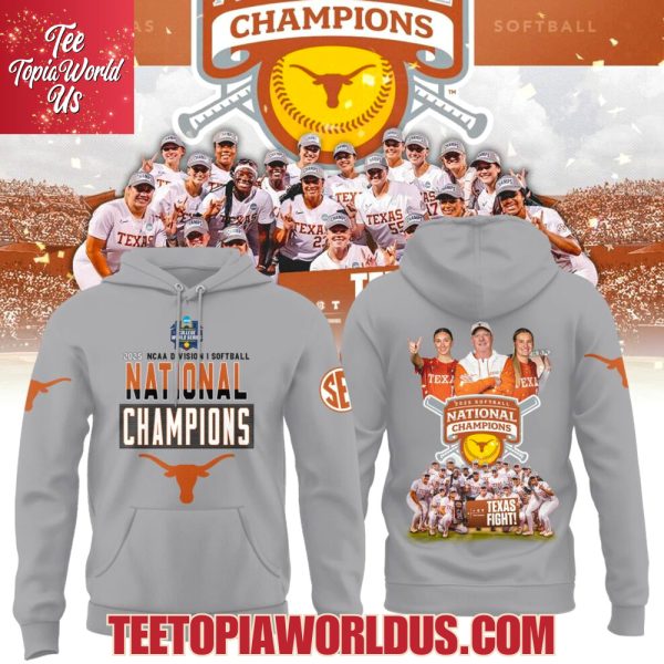 Texas Softball 2025 NCAA Division Softball National Champions Grey T-Shirt, Hoodie, Cap