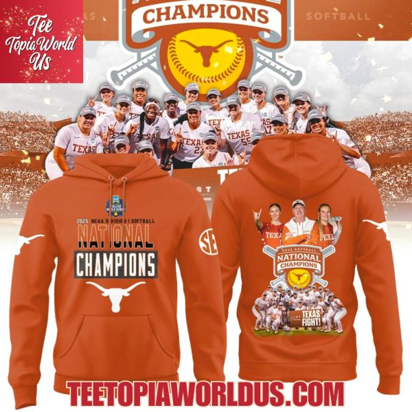 Texas Softball 2025 NCAA Division Softball National Champions Orange T-Shirt, Hoodie, Cap