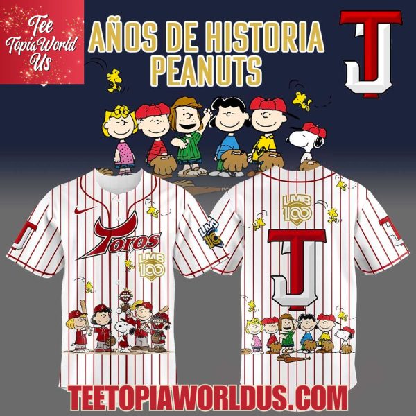 Toros de Tijuana x 100 Años De Historia Peanuts Jersey