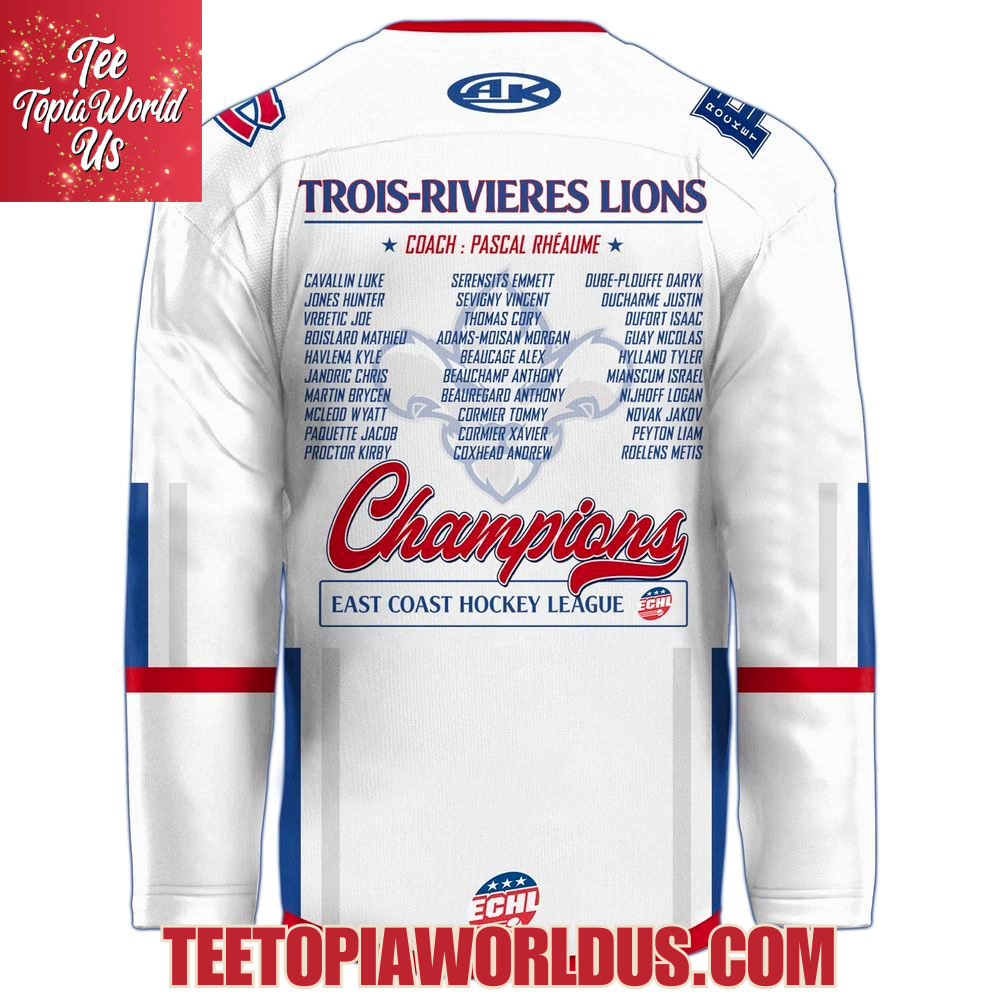 Trois-Rivieres Lions 2025 Kelly Cup Champions Hockey Jersey Trois-Rivieres Lions 2025 Kelly Cup Champions Hockey Jersey