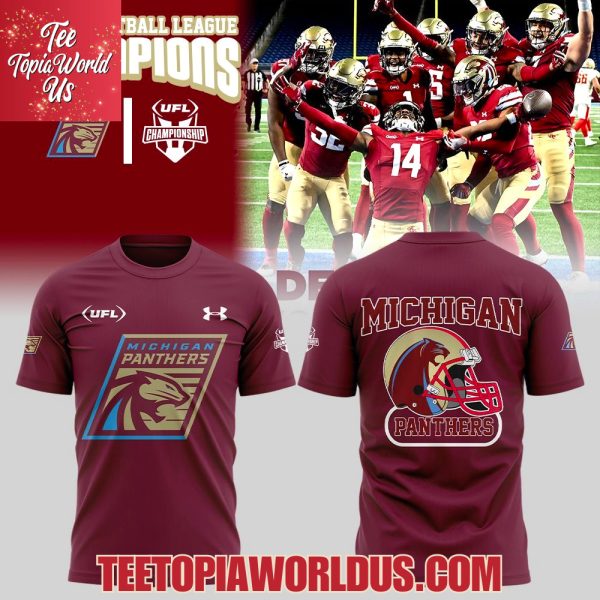 United Football League 2025 Season Champions Michigan Panthers T-Shirt, Hoodie, Cap